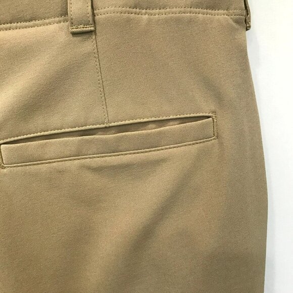 Ben Hogan Men's Flat Front 10 inch Golf Shorts in Tan Sz 38 Activewear Tennis - Picture 9 of 15